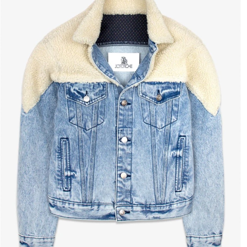 Jordache Sherpa Denim Jacket (XS)